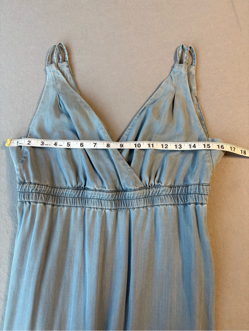 Anthropologie Holding Horses Malpais Chambray Maxi Dress size 4 Lyocell - Picture 8 of 10